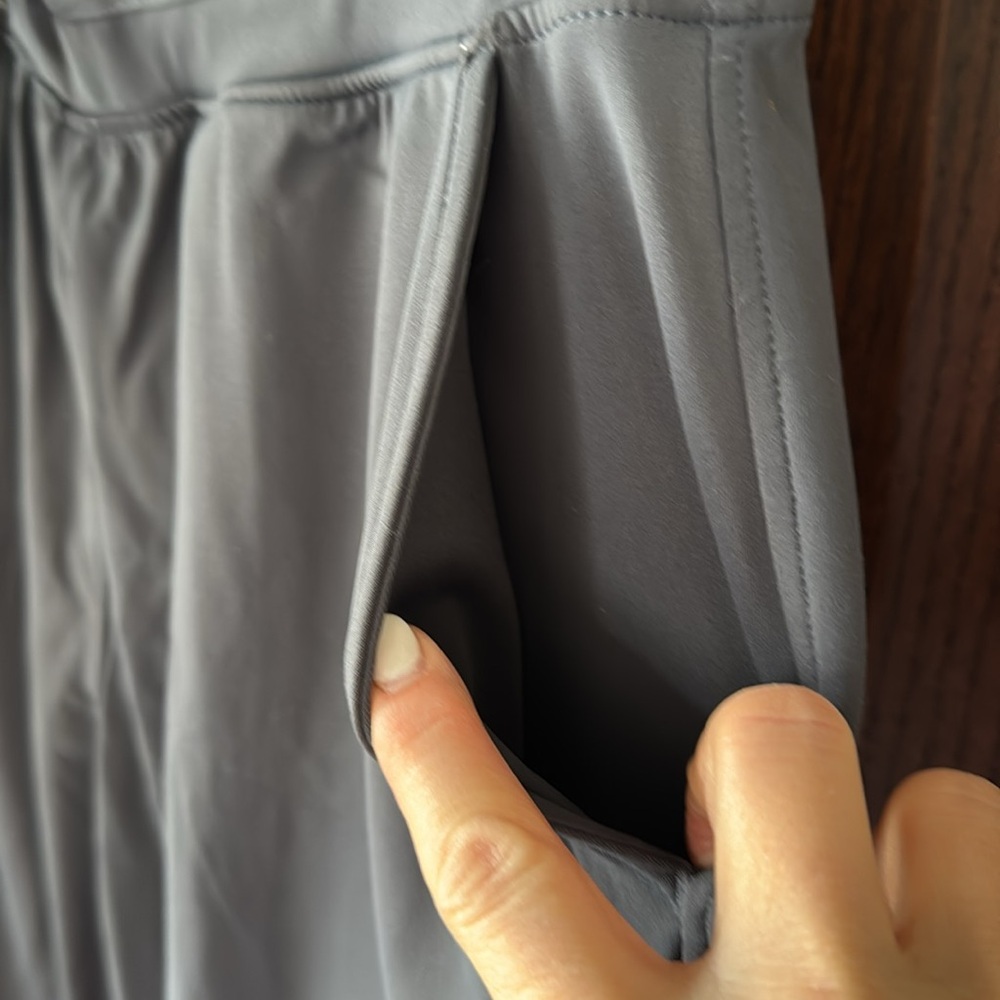 Chic Gray Drawstring Pants - image 3